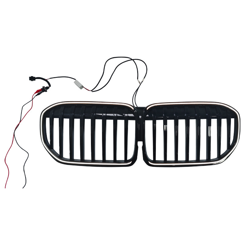 100% for 7 Series G21 2019 2022 Bumper Illuminated LED Lights Black Mesh Grille, photo 2