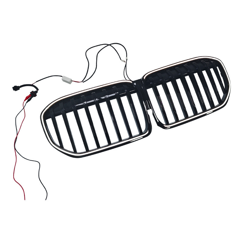 100% for 7 Series G21 2019 2022 Bumper Illuminated LED Lights Black Mesh Grille, photo 3