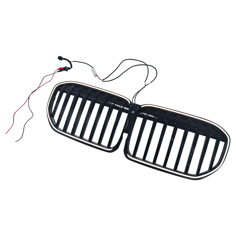 100% for 7 Series G21 2019 2022 Bumper Illuminated LED Lights Black Mesh Grille, photo 4
