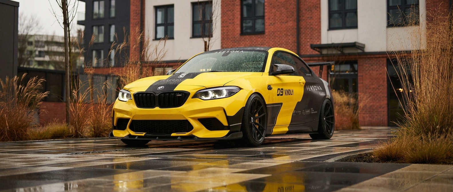 BMW M2 F87 fitted with carbon fibre parts