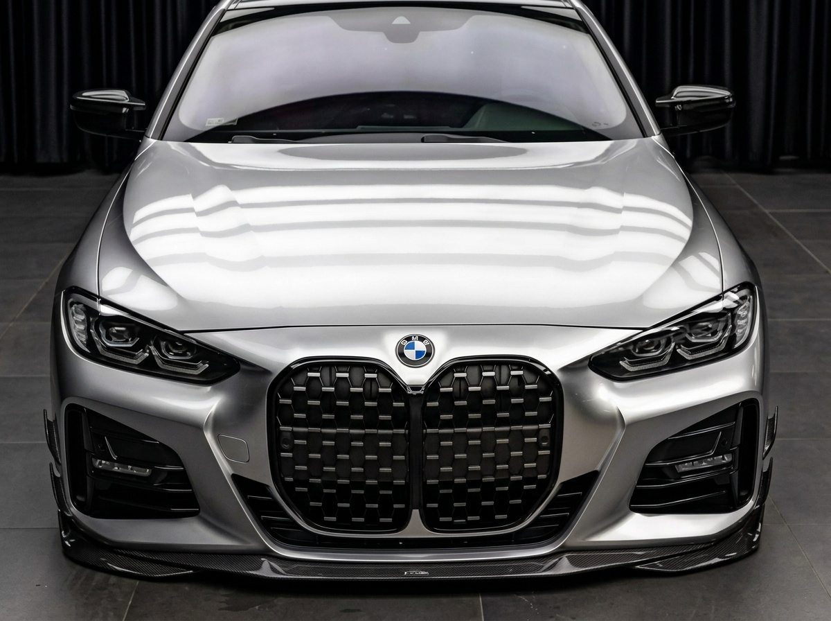 BMW 4 Series G22 G23 G26 fitted with carbon fibre parts