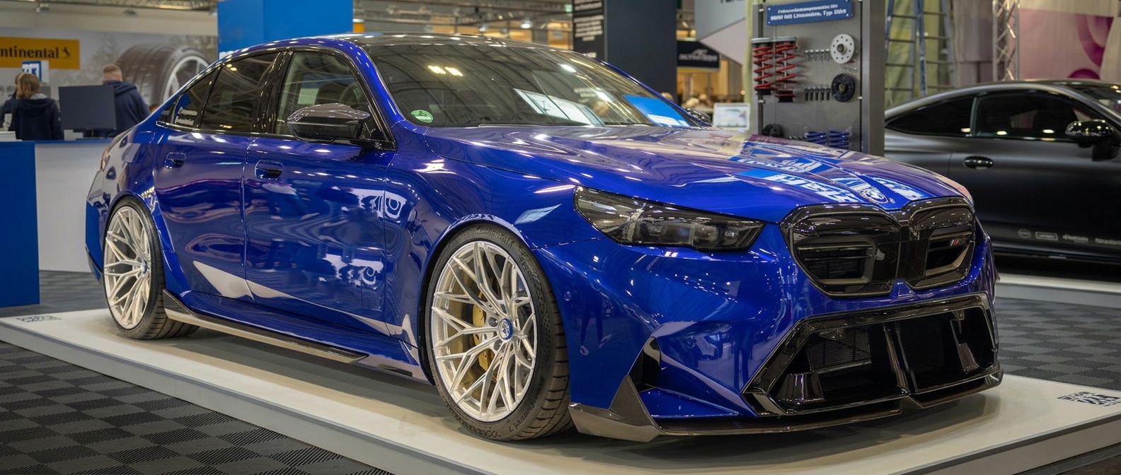 BMW M5 G90 with carbon fibre parts